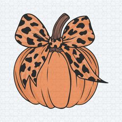 retro halloween spooky pumpkin ribbon bow svg
