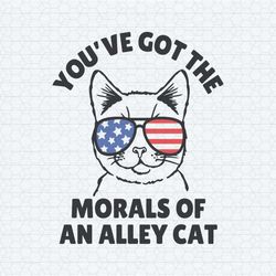 you have got the morals of an alley cat funny election svg