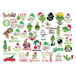 38 file grinch bundle svg dr seuss christmas svg grinch santa svg