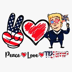 5 peace love trump svg trump is my presidential svg