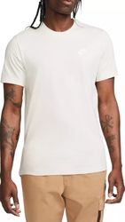 men's sportswear club t-shirt ,light bone/white