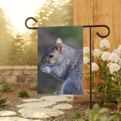 squirrel garden flag