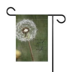 dandelion garden flag