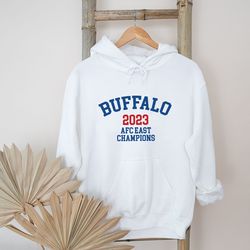 retro football buffalo 2023 afc east champions hoodie custom hoodie