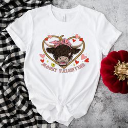 mooey valentine highland cow shirt