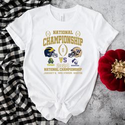 national championship 2024 michigan vs washington shirt