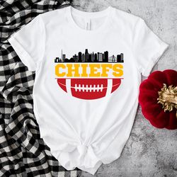 nfl chiefs football skyline shirt