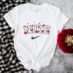 nike red heart valentines day shirt