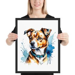 dog remembrance gift, dog portraits from photos, custom dog painting, dog lover gift, dog portrait, watercolor painting,