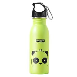 500ml children's stainless steel sports water bottle - portable outdoor cycling camping bicycle bike kettle