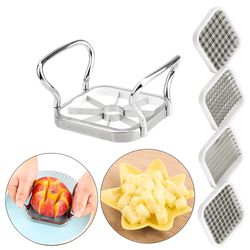 multi-functional stainless steel 5pcs/set for apple pear potato chips - kitchen utensils tools - vegetable & fruit cutte