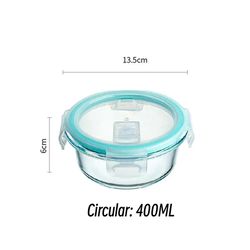 high borosilicate glass lunch bento box - microwave heating bento box - snacks fruit sealed insulation box - square lunc