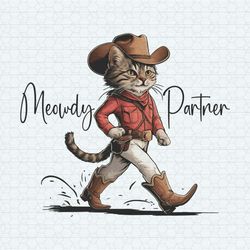 meowdy partner western cowboy cat png