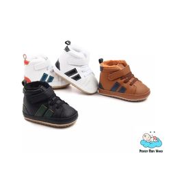 warm winter outdoor pu fabric baby casual shoes for toddler boys and girls