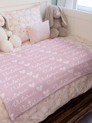 personalized blanket for kids custom name nursery blanket for newborn