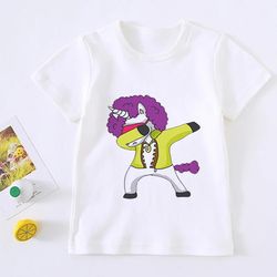 the fashion cute unicorn girl t shirt children rainbow 2k24