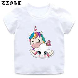 the fashion cute unicorn girl t shirt children