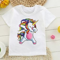 the fashion unicorn girl t - shirt children so cute 24