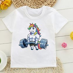 the fashion unicorn girl t - shirt children so cute 2k24