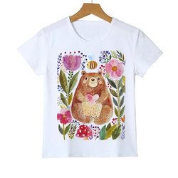the rainbow girls shirt unicorn cat t-shirt for children 24