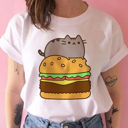 rainbow shirt unicorn cat t - shirt for children 2024