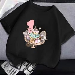 the pusheen children's t-shirt cotton kawaii so cute