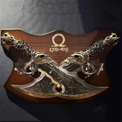 god of war blades of chaos metal, god of war, god of war blades of chaos sword twin blades, kratos metal cosplay weapon