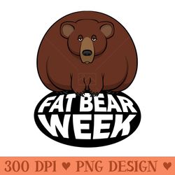 fat bear week - png download bundle - good value