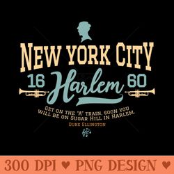 new york harlem - harlem logo - harlem manhattan - duke ellington - png designs - variety