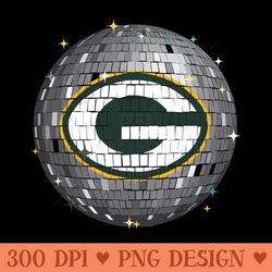 green bay packers disco ball - png download collection