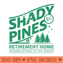 shady pines retirement home - png download library