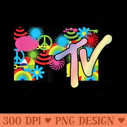 mtv - icon collage logo - sublimation patterns png - revolutionize your designs