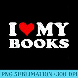 i love my books - png graphics