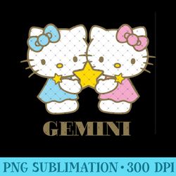 hello kitty zodiac gemini - unique sublimation patterns