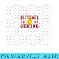 softball senior 2024 class of 2024 graduation party idea - png design assets