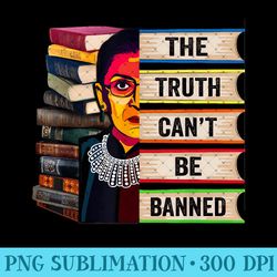 rbg book feminist - read banned books girl bookworm reading - printable png graphics