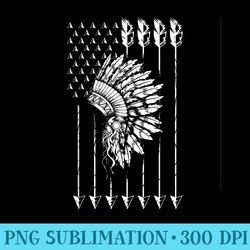 cool native american arrow and pee flag funny - png graphics