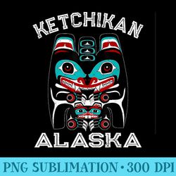 indigenous ketchikan alaska native american art indian bear - ready to print png designs