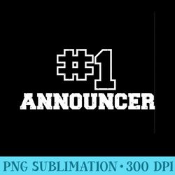 number one announcer 1 best sports announcing guy - mug sublimation png