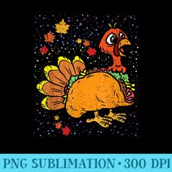 turkey taco thanksgiving day funny mexican food fall autumn - png graphics