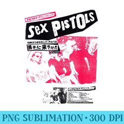 sex pistols official classic japan tour pink photo - png design assets