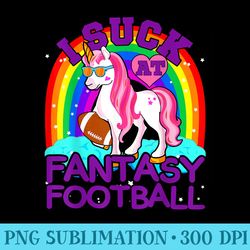 i suck at fantasy football unicorn fantasy football - png download illustration