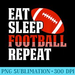 eat sleep football repeat sport fitness - png picture gallery download