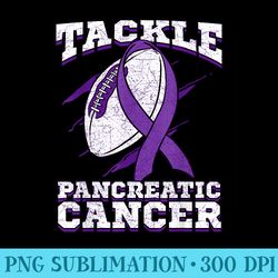 pancreatic cancer chemotherapy fighter football - sublimation clipart png