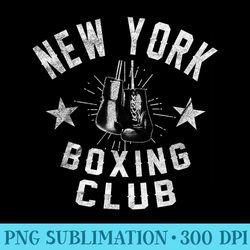 new york boxing club vintage distressed boxer - png vector download