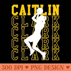 caitlin clark - shirt artwork png