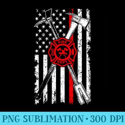 firefighter son patriotic axe halligan thin red line - png graphics download