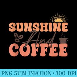 womens summer sunshine and coffee for summer vacation girls - printable png graphics