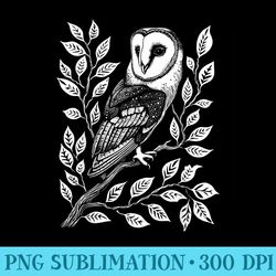 barn owl goth witch goblincore cottagecore dark academia - png download clipart