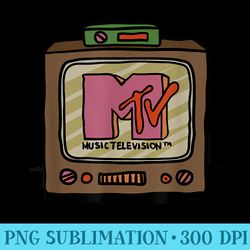 mtv logo retro tv illustration - png graphics download